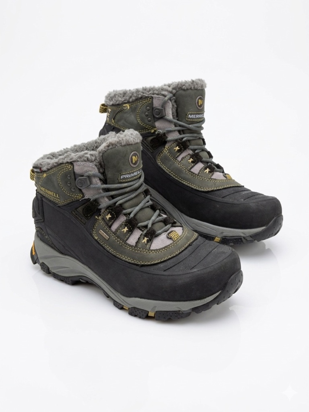 Merrell Winterlude Waterproof Black Winter Hiking Boots Woman Size 9